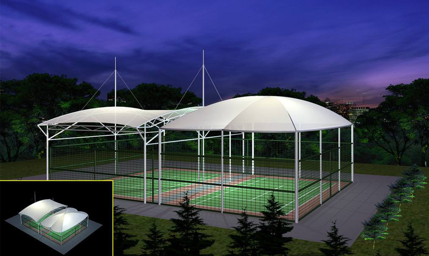 PVDF球場施工膜結構工程 項目籌備與設計規劃的精要