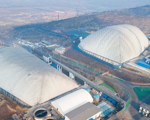 清露金華節能科技 山東鋼廠環保氣膜結構工程設計、施工與高清應用解析